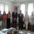 Recepción en la Embajada con el cónsul español y el director de PROEXCA